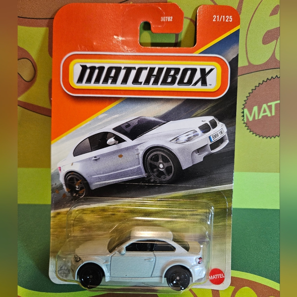 Matchbox BMW 1M Sleek White Car